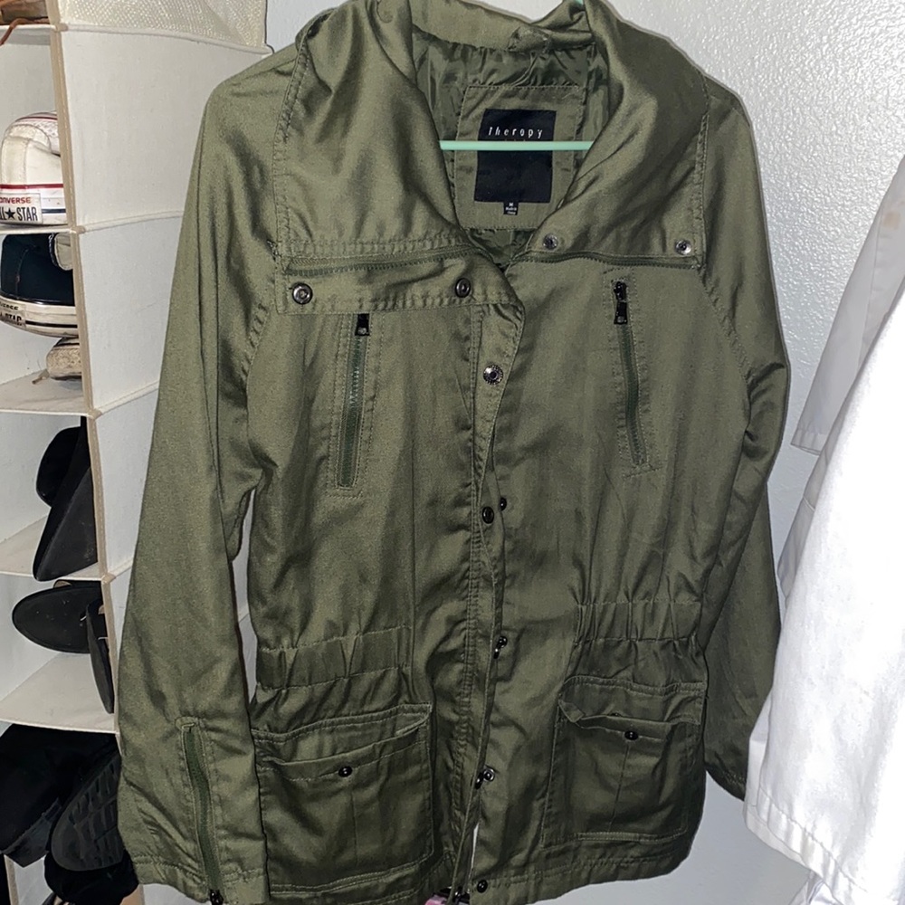 Army green jacket